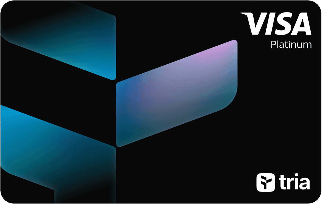 Tria Visa card official product visual