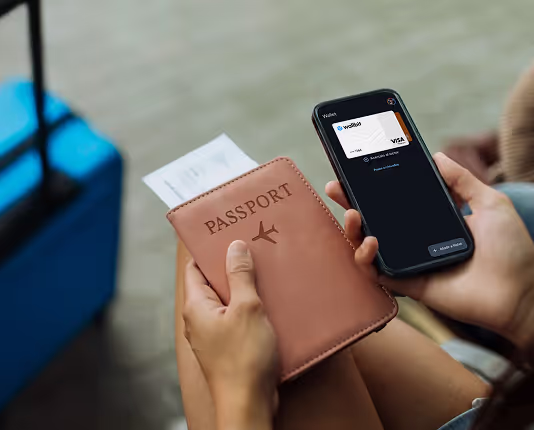 Wallbit card and account visual